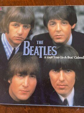 Beatles 1998 Year in a Box desk Calendar New IN Box Vintage
